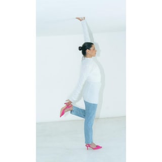 Foto 7 | Zapatilla Mule Puntal Casual 7cm Para Mujer Walki Lourdes Fucsia