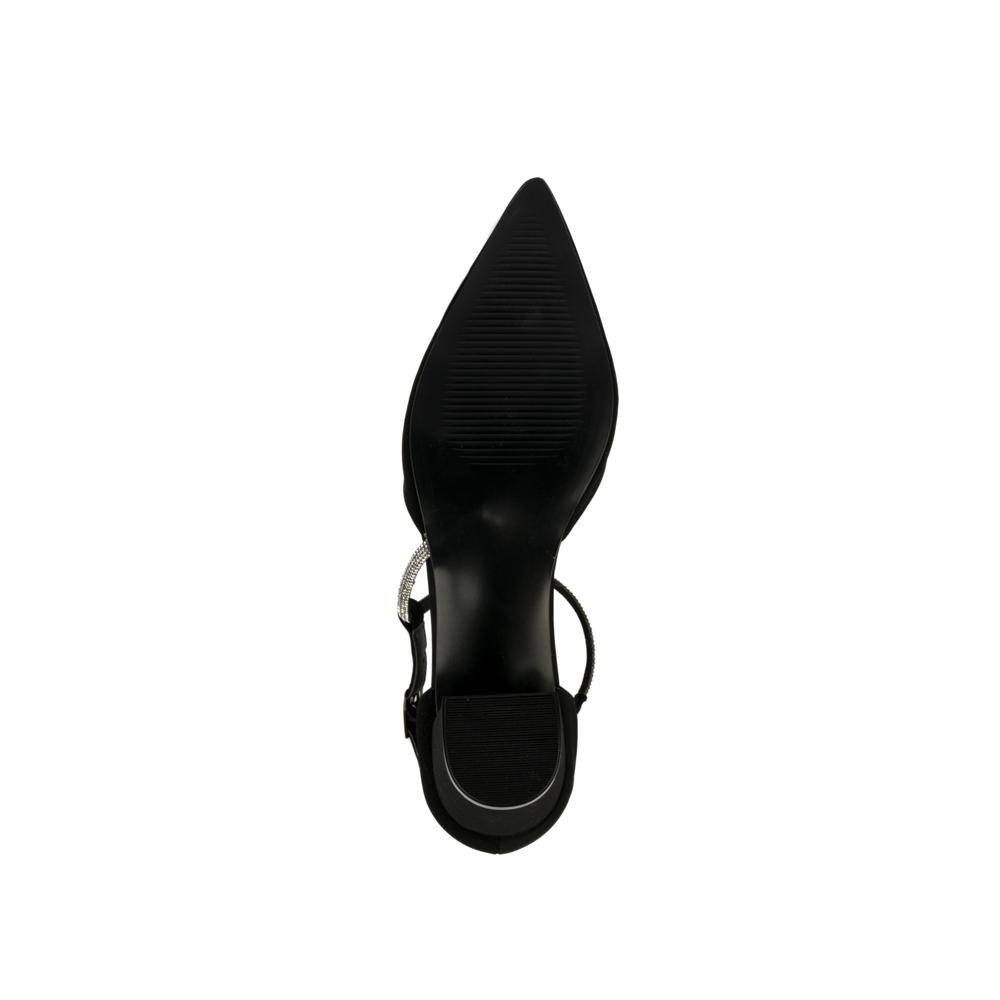 Foto 6 | Zapatilla Tacón Puntal Elegante 7cm Para Mujer Walki Bianca Negro
