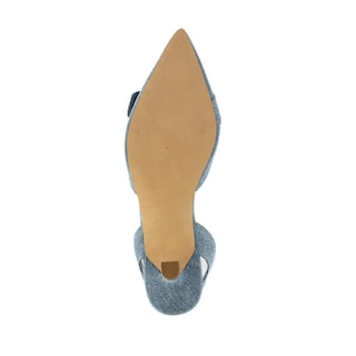 Foto 6 | Zapatilla Mule Puntal Casual 7cm Para Mujer Walki Lourdes Azul Petroleo