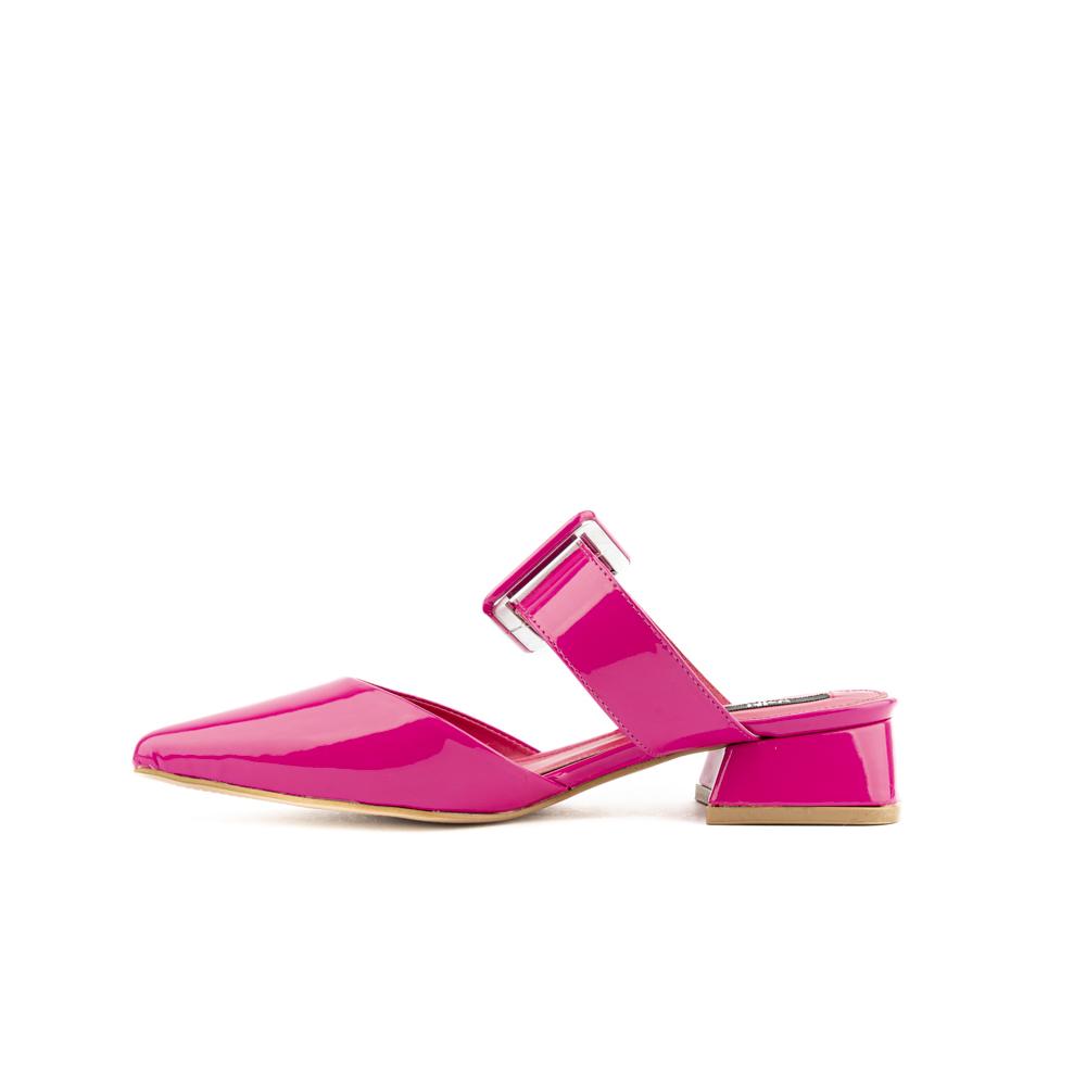 Foto 3 pulgar | Zapatilla Mule Puntal Casual Para Mujer Walki Rosa Fucsia