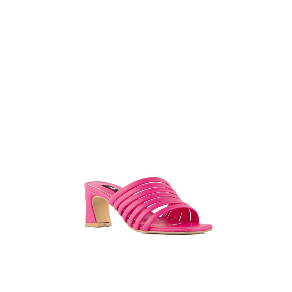 Foto 4 pulgar | Sandalia Tacón Multi Tiritas Bajo 7cm Para Mujer Walki Adela Rosa