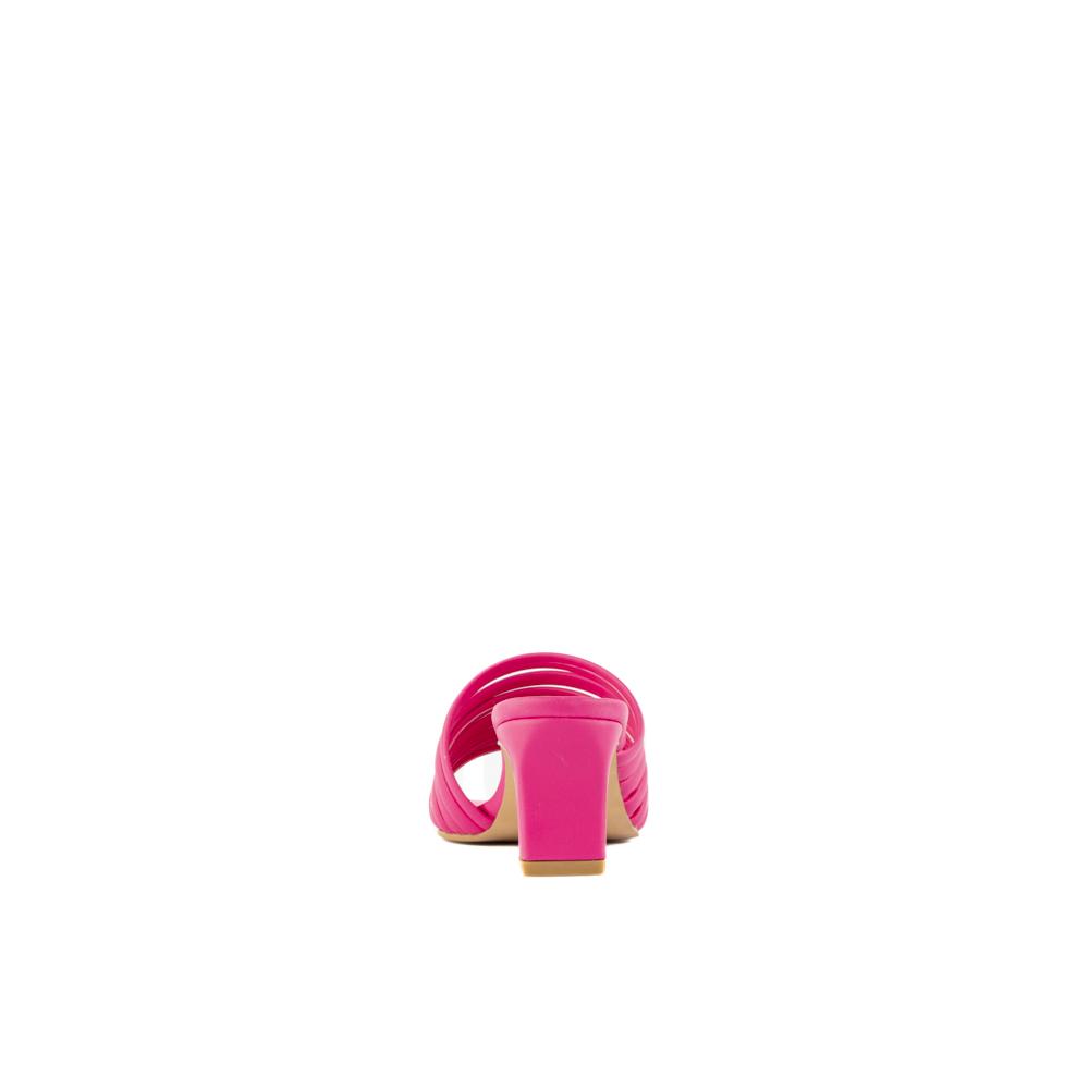 Foto 5 pulgar | Sandalia Tacón Multi Tiritas Bajo 7cm Para Mujer Walki Adela Rosa