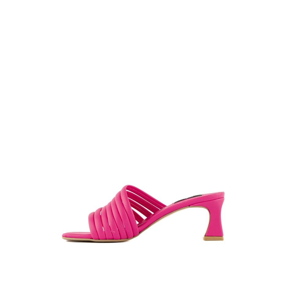 Foto 6 pulgar | Sandalia Tacón Multi Tiritas Bajo 7cm Para Mujer Walki Adela Rosa
