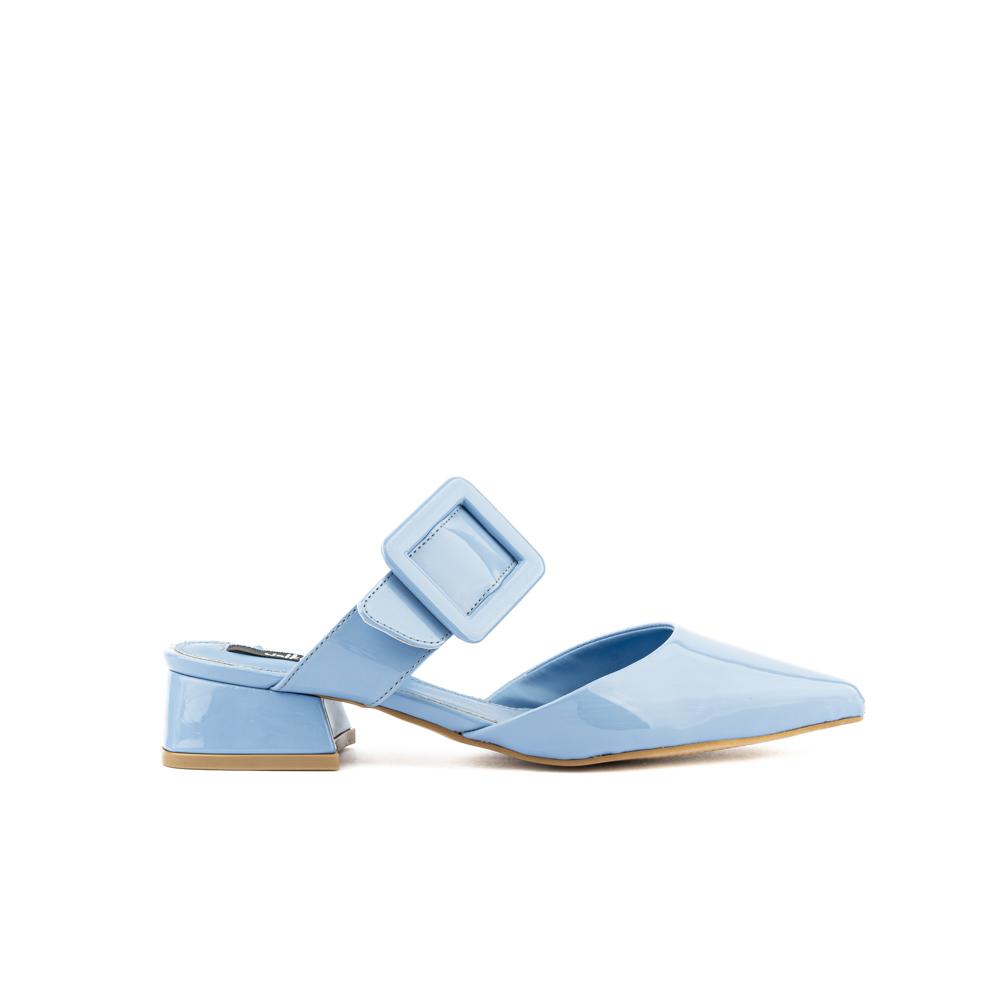Foto 3 pulgar | Zapatilla Mule Puntal Casual Para Mujer Walki Rosa Azul