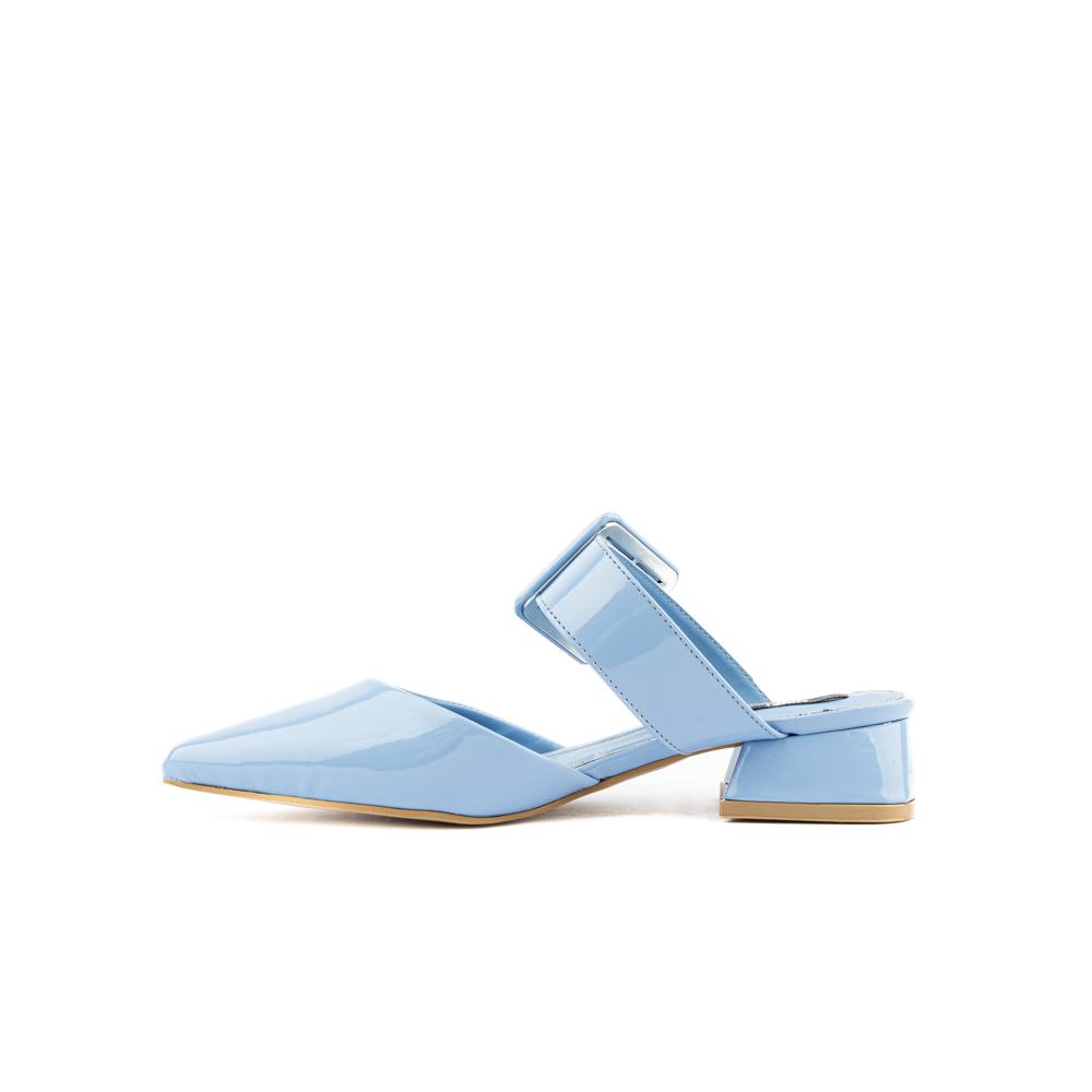 Foto 4 pulgar | Zapatilla Mule Puntal Casual Para Mujer Walki Rosa Azul