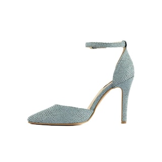 Foto 4 | Zapatilla Tacón Puntal Casual 10.5cm De Mujer Walki Walkiria Azul Petroleo