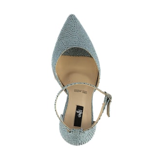 Foto 5 | Zapatilla Tacón Puntal Casual 10.5cm De Mujer Walki Walkiria Azul Petroleo