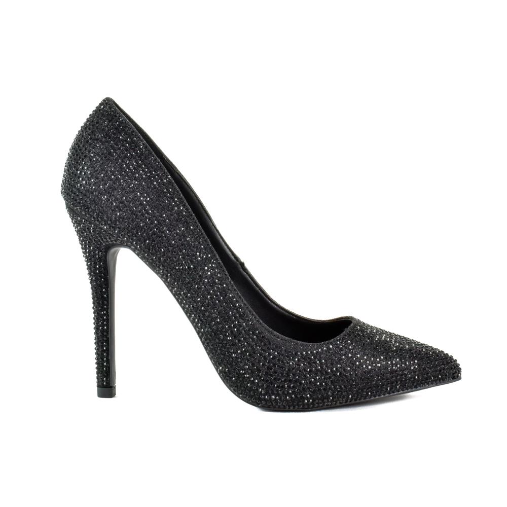 Foto 3 pulgar | Zapatilla Tacón Puntal Casual 11cm Para Mujer Walki Wendy Negro