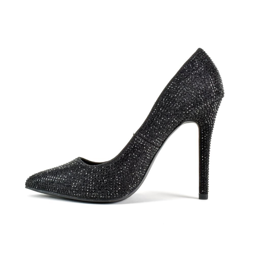 Foto 4 pulgar | Zapatilla Tacón Puntal Casual 11cm Para Mujer Walki Wendy Negro
