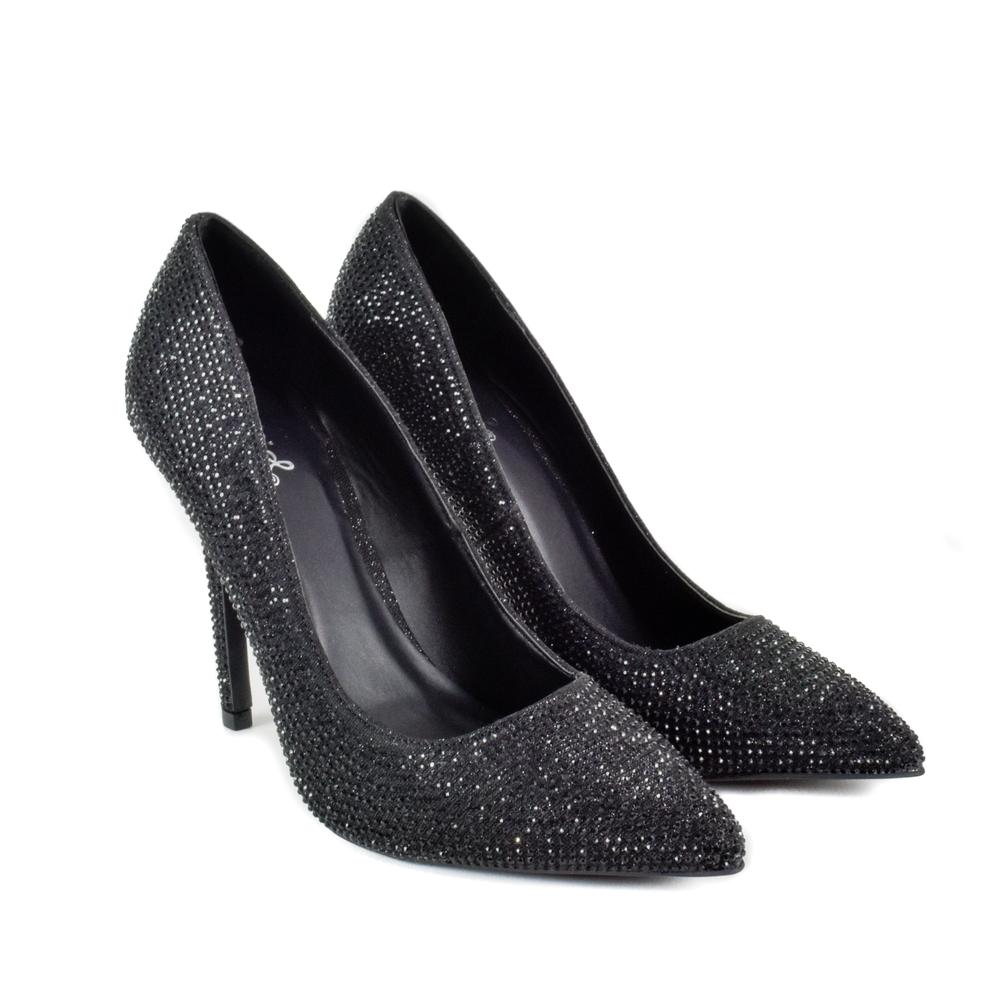 Foto 5 pulgar | Zapatilla Tacón Puntal Casual 11cm Para Mujer Walki Wendy Negro