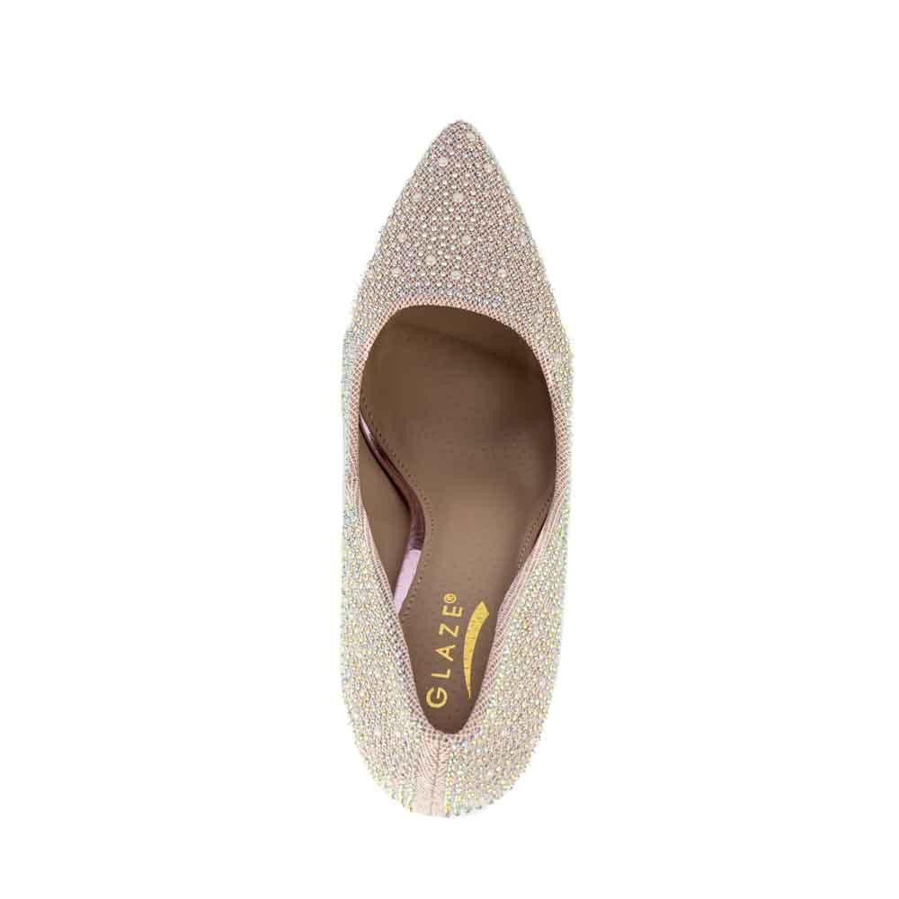 Foto 5 pulgar | Zapatilla Tacón Puntal Casual 11cm Para Mujer Walki Wendy Rosa