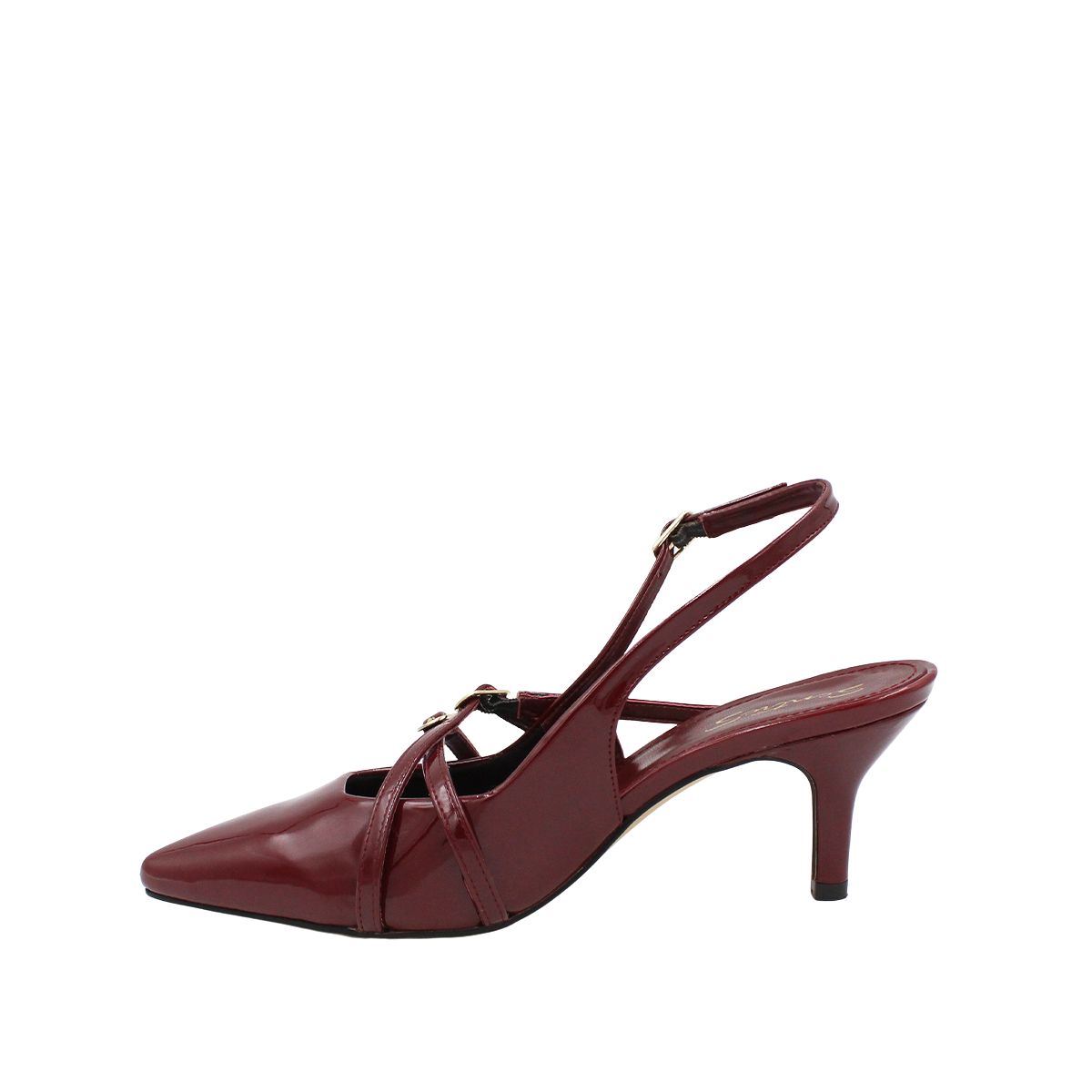 Foto 5 pulgar | Zapatillas Puntales De Tacón Bajito Mary Jane Con Doble Hebilla Liliana