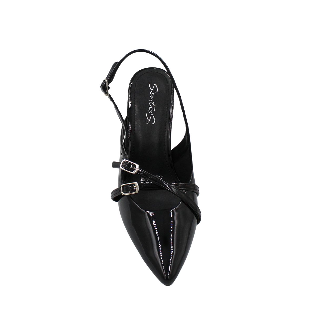 Foto 7 pulgar | Zapatillas Puntales De Tacón Bajito Mary Jane Con Doble Hebilla Liliana