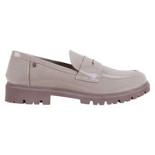 Foto 2 | Mocasines Exterior Charol Color Beige Para Mujer De Rbcollection