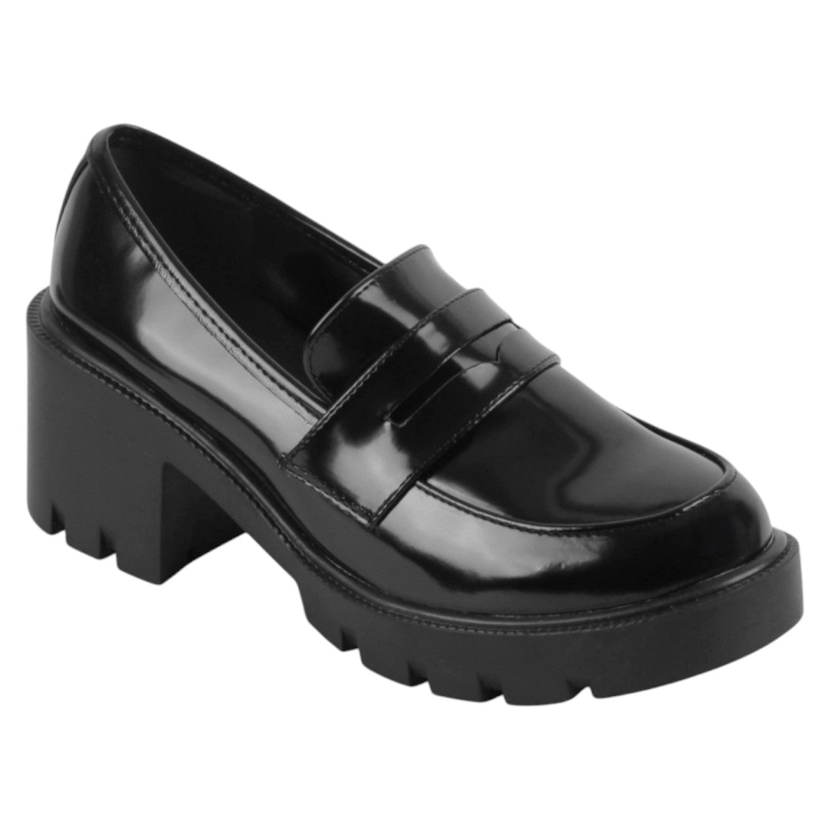 Botín Con Tacón Exterior Piel Vegana Color Negro Para Mujer De Rbcollection