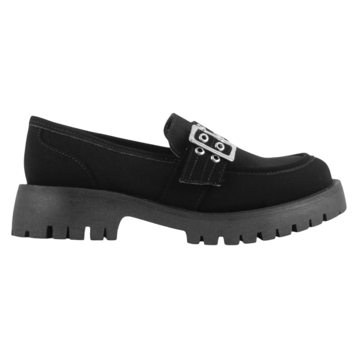 Foto 3 pulgar | Mocasines Exterior Piel De Durazno Color Negro Para Mujer De Rbcollection