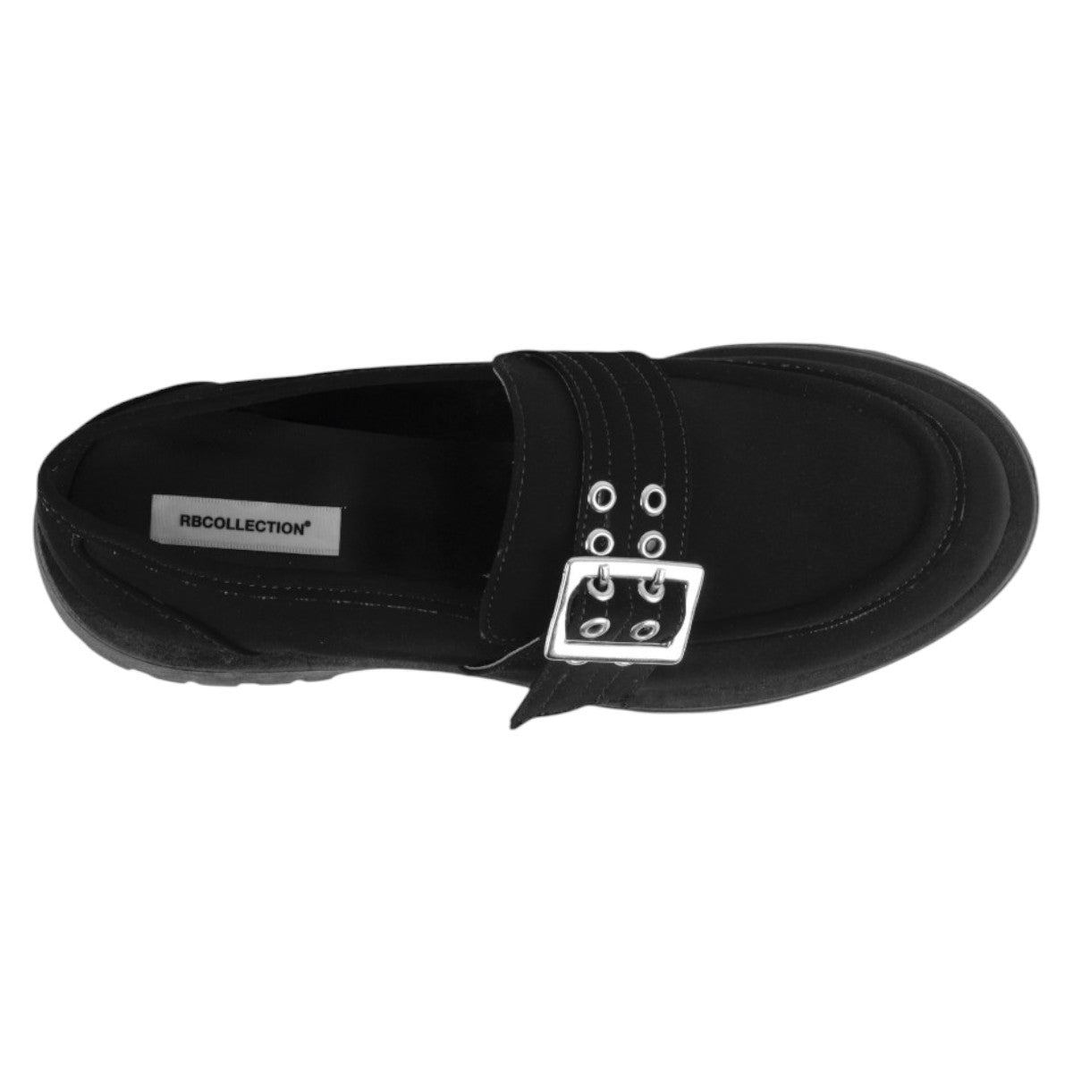 Foto 4 pulgar | Mocasines Exterior Piel De Durazno Color Negro Para Mujer De Rbcollection