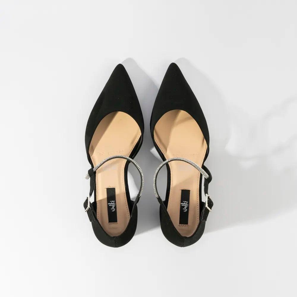 Foto 2 | Zapatilla Elegante Puntal Casual Para Mujer Walki Bianca Negro
