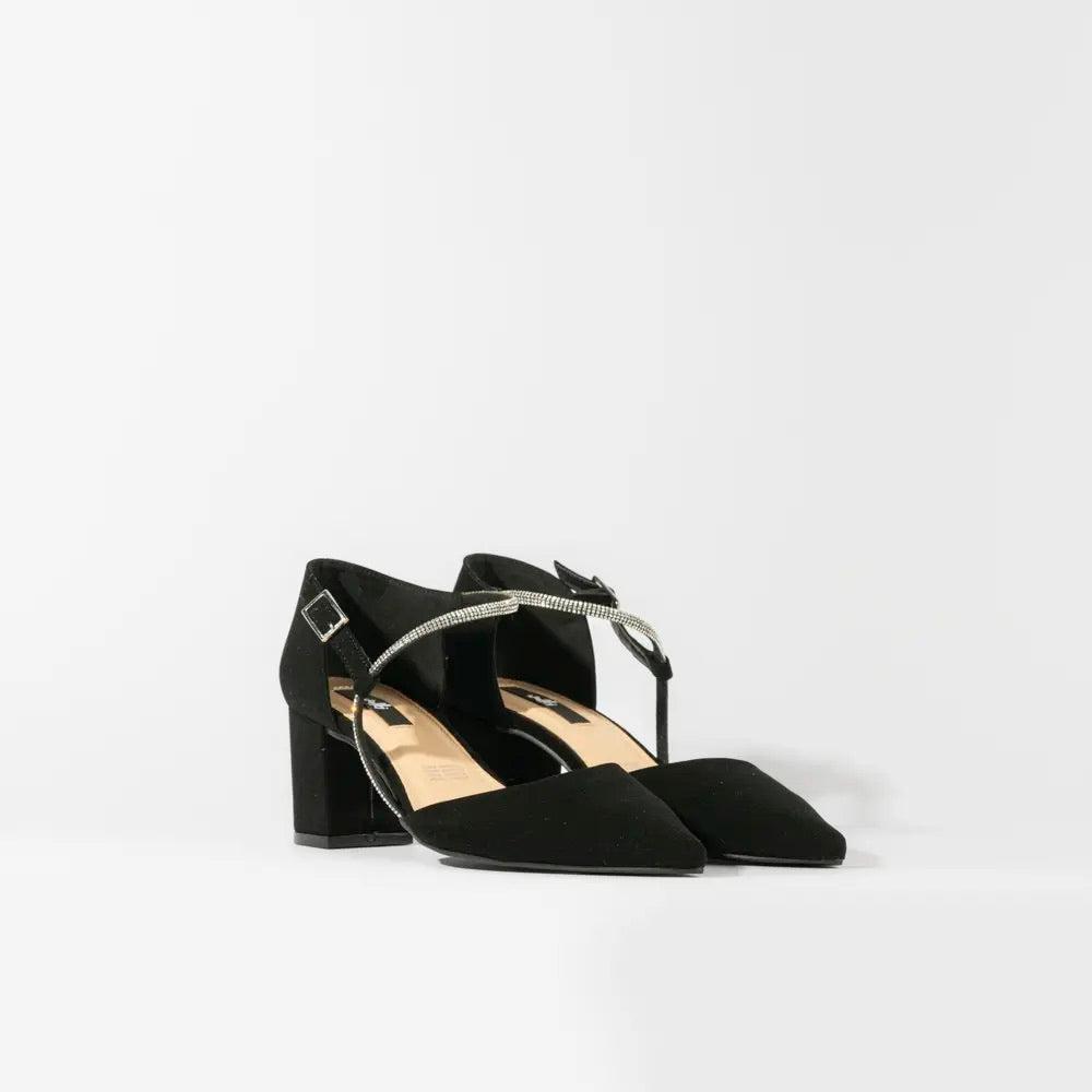 Foto 3 | Zapatilla Elegante Puntal Casual Para Mujer Walki Bianca Negro