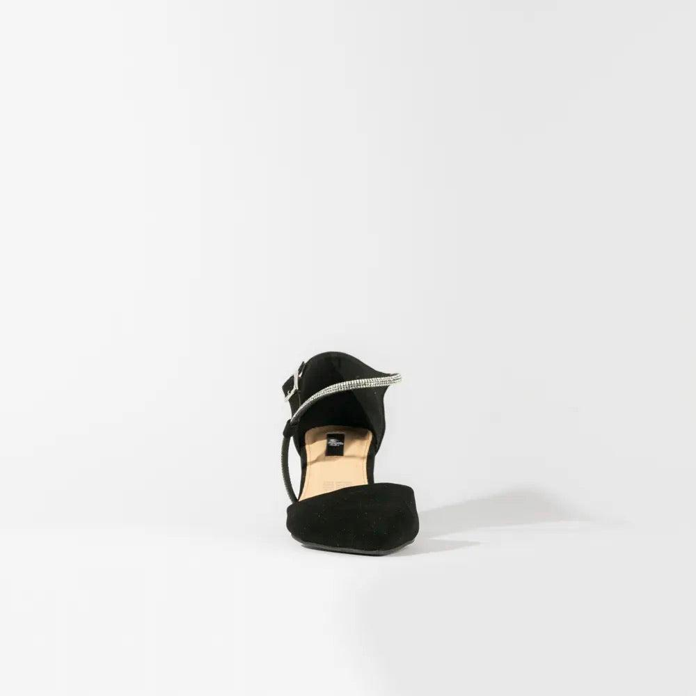 Foto 4 | Zapatilla Elegante Puntal Casual Para Mujer Walki Bianca Negro