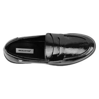 Foto 3 | Mocasines Exterior Charol Color Negro Para Mujer De Rbcollection