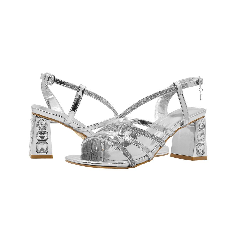 Foto 7 pulgar | Zapatilla Sandalia Plata Wildcat Tiras Broche Color Plateado Plateado