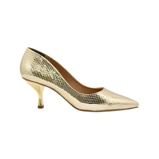 Foto 3 | Zapatilla Salamandra Para Dama Stiletto Oro Ingles Dorado