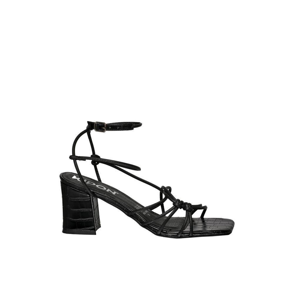 Foto 2 pulgar | Sandalia Kipon Mujer Tacon Chic Negro