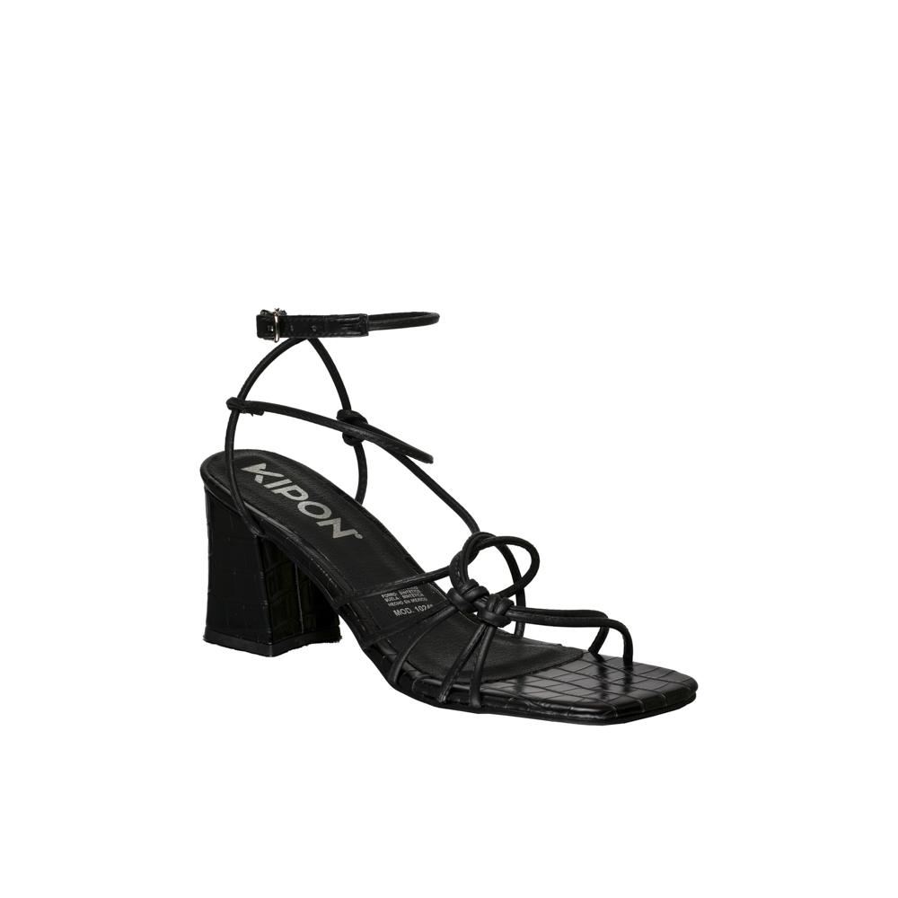 Foto 3 pulgar | Sandalia Kipon Mujer Tacon Chic Negro