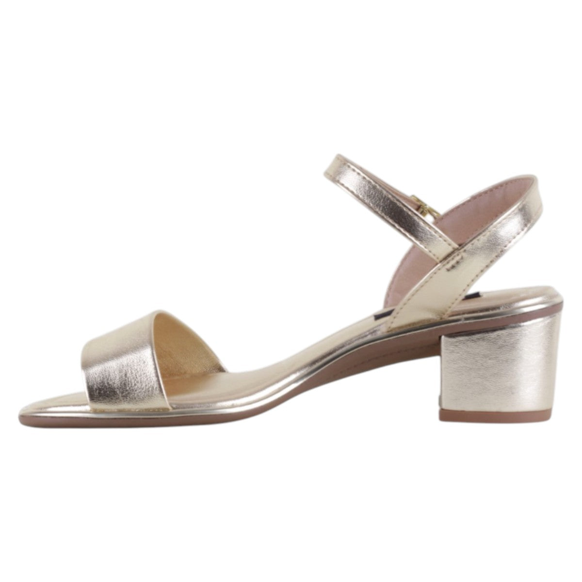Foto 4 pulgar | Sandalia Con Tacón Exterior Sintético Color Dorado Para Mujer De Rbcollection