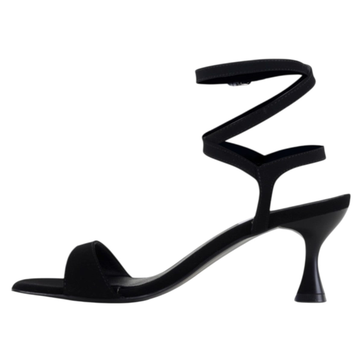 Foto 4 pulgar | Sandalia Con Tacón Exterior Textil Color Negro Para Mujer De Rbcollection