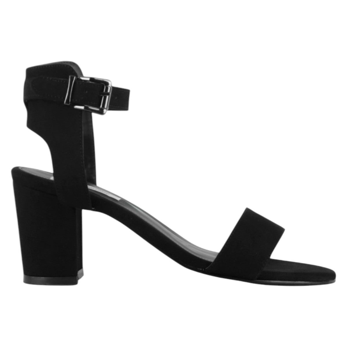 Foto 3 pulgar | Sandalia Con Tacón Exterior Textil Color Negro Para Mujer De Rbcollection