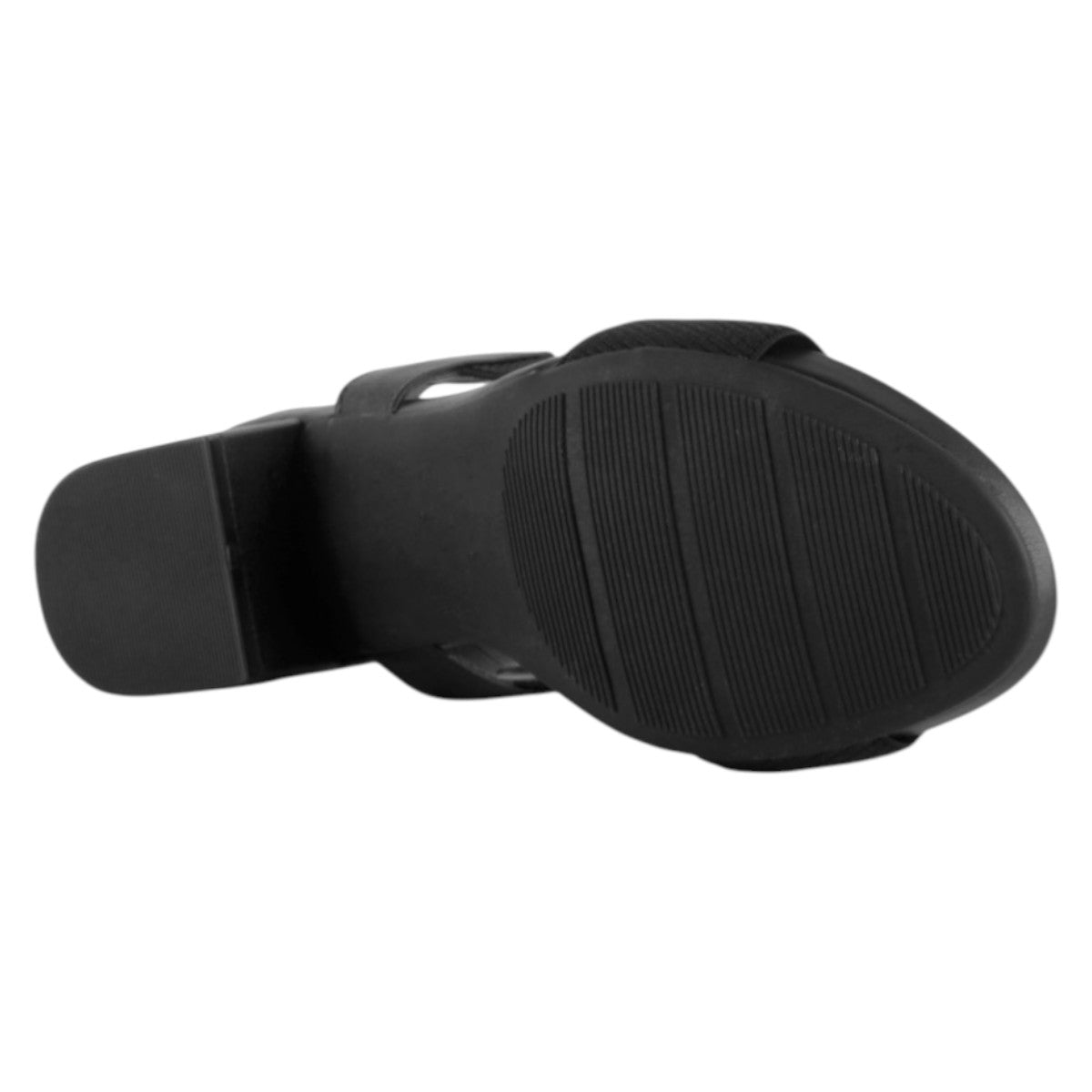 Foto 5 pulgar | Sandalia Con Tacón Exterior Piel Vegana Color Negro Para Mujer De Rbcollection