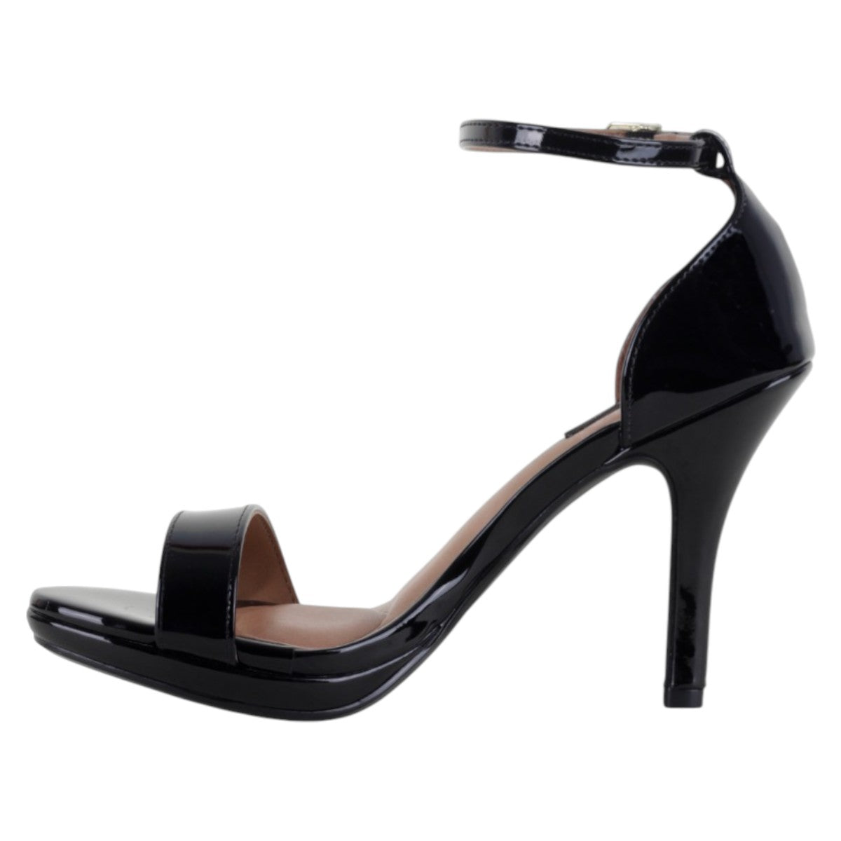 Foto 4 pulgar | Sandalia Con Tacón Exterior Charol Color Negro Para Mujer De Rbcollection