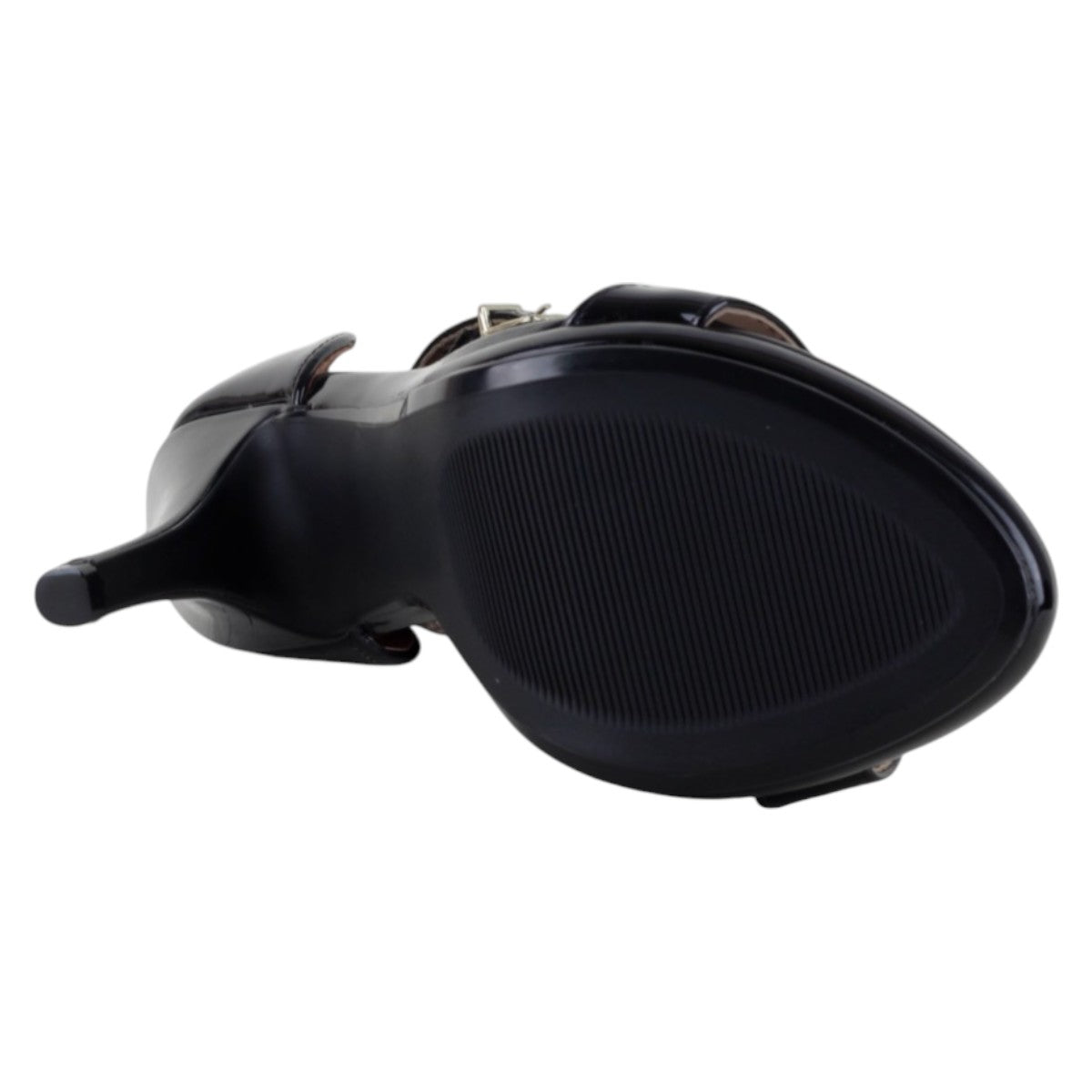 Foto 5 pulgar | Sandalia Con Tacón Exterior Charol Color Negro Para Mujer De Rbcollection