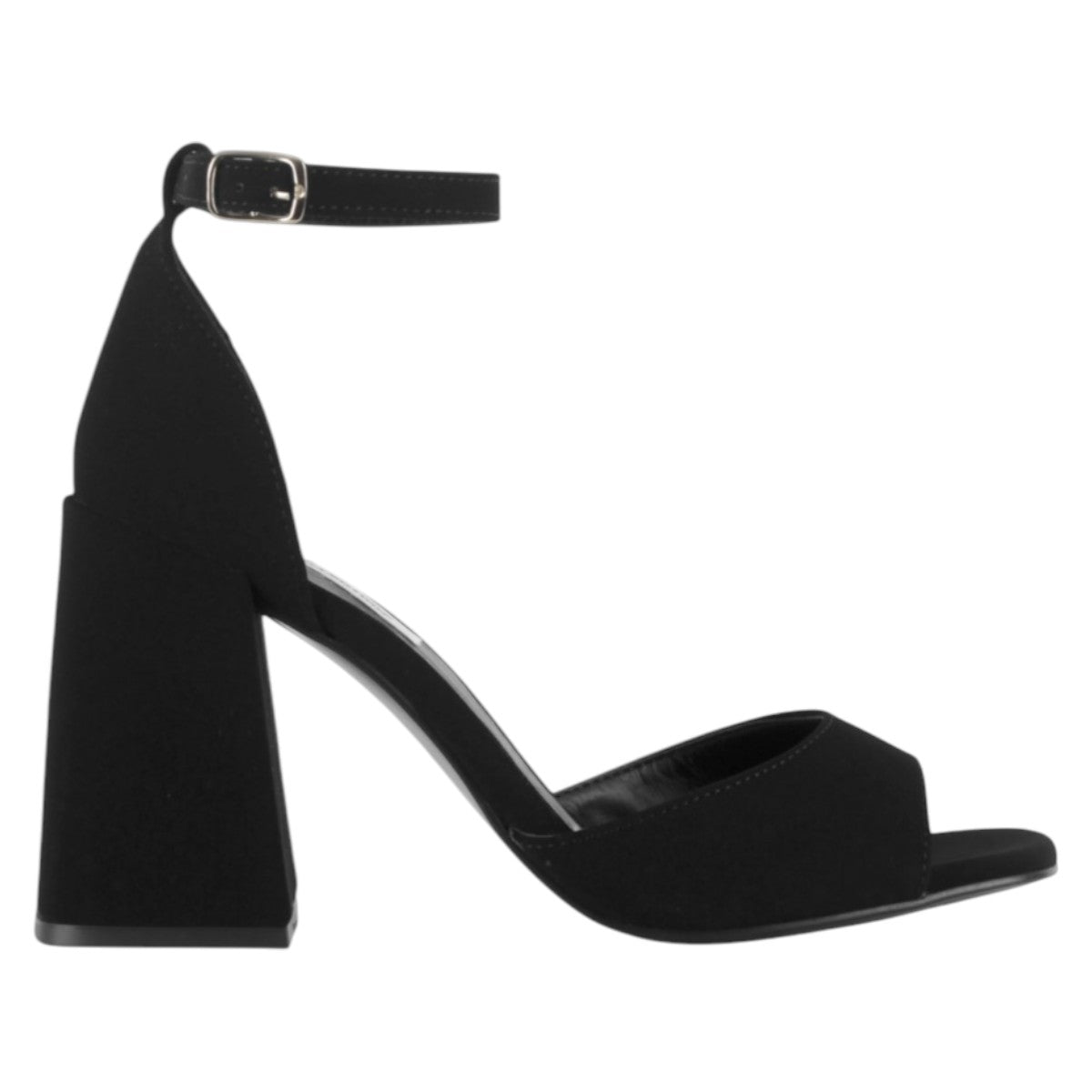 Foto 3 pulgar | Sandalia Con Tacón Exterior Textil Color Negro Para Mujer De Rbcollection