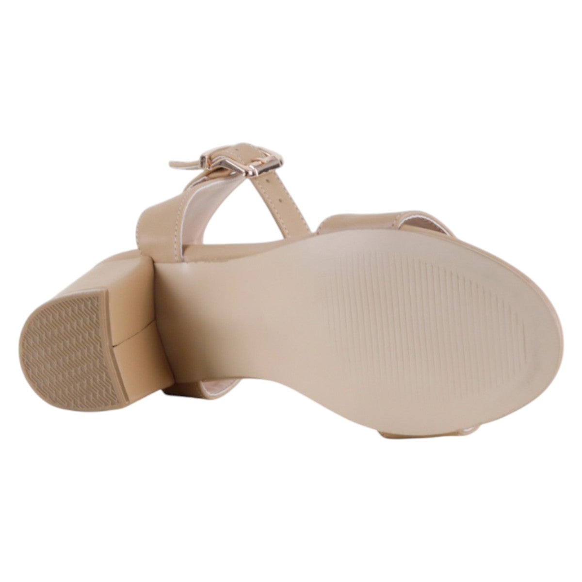 Foto 5 pulgar | Sandalia Con Tacón Exterior Piel Vegana Color Café Para Mujer De Rbcollection