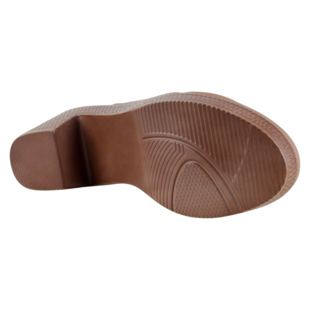 Foto 5 pulgar | Sandalia Con Tacón Exterior Piel Vegana Color Café Para Mujer De Rbcollection