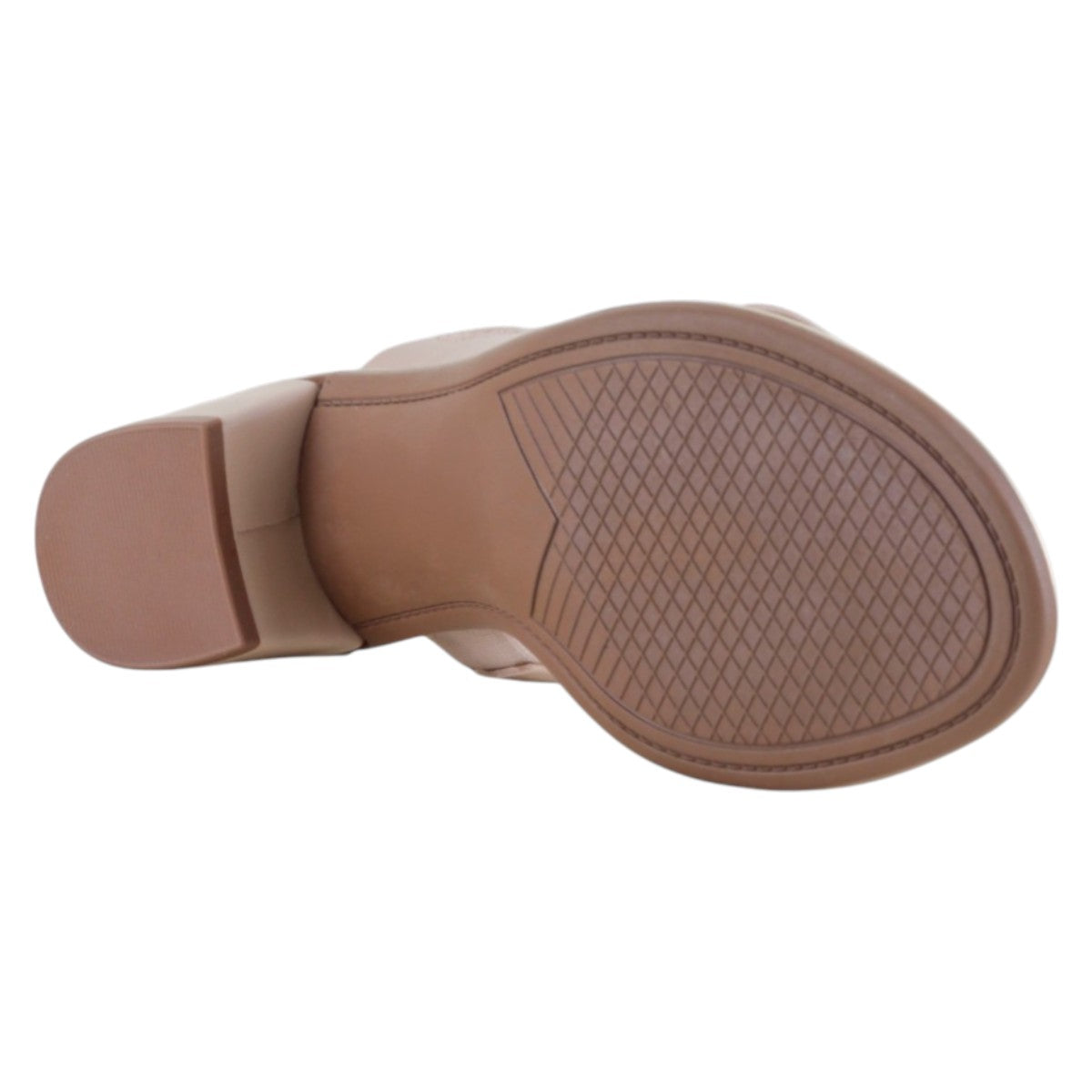 Foto 5 pulgar | Sandalia Con Tacón Exterior Piel Vegana Color Beige Para Mujer De Rbcollection