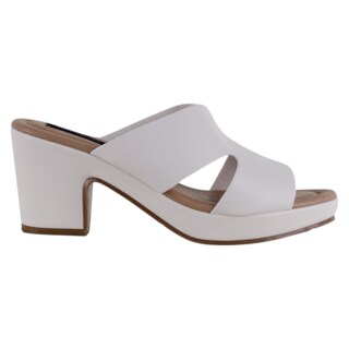 Foto 2 | Sandalia Con Tacón Exterior Piel Vegana Color Beige Para Mujer De Rbcollection