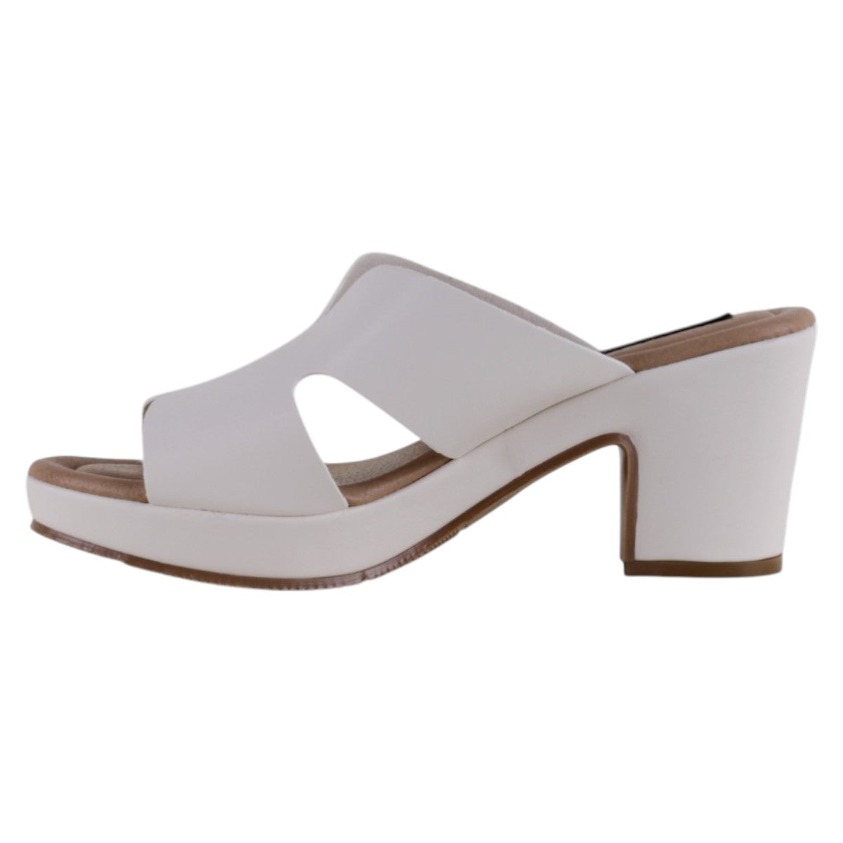 Foto 4 pulgar | Sandalia Con Tacón Exterior Piel Vegana Color Beige Para Mujer De Rbcollection