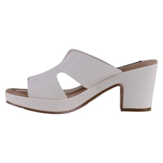 Foto 3 | Sandalia Con Tacón Exterior Piel Vegana Color Beige Para Mujer De Rbcollection