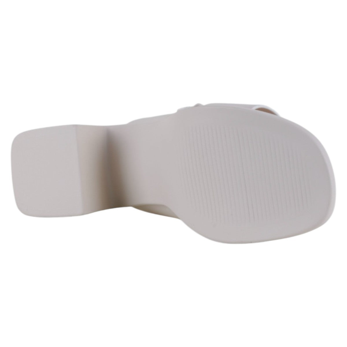Foto 5 pulgar | Sandalia Con Tacón Exterior Piel Vegana Color Beige Para Mujer De Rbcollection