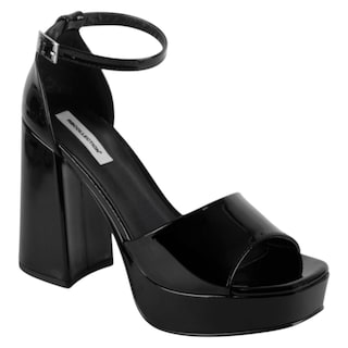 Foto 1 | Sandalia Con Tacón Exterior Charol Color Negro Para Mujer De Rbcollection