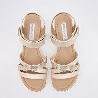 Foto 3 | Moramora Zapatillas De Fiesta Para Mujer Beige