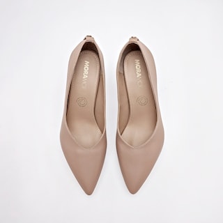 Foto 3 | Moramora Zapatilla Para Mujer Beige