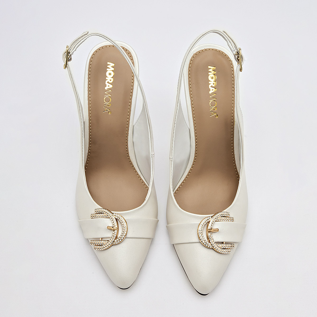 Foto 4 pulgar | Moramora Zapatilla Para Mujer Blanco