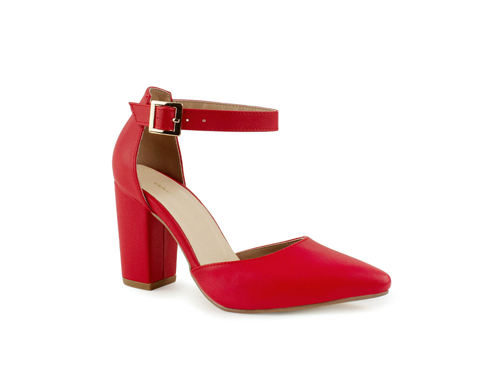 Zapatilla Color Rojo Pulsera Material Sintetico