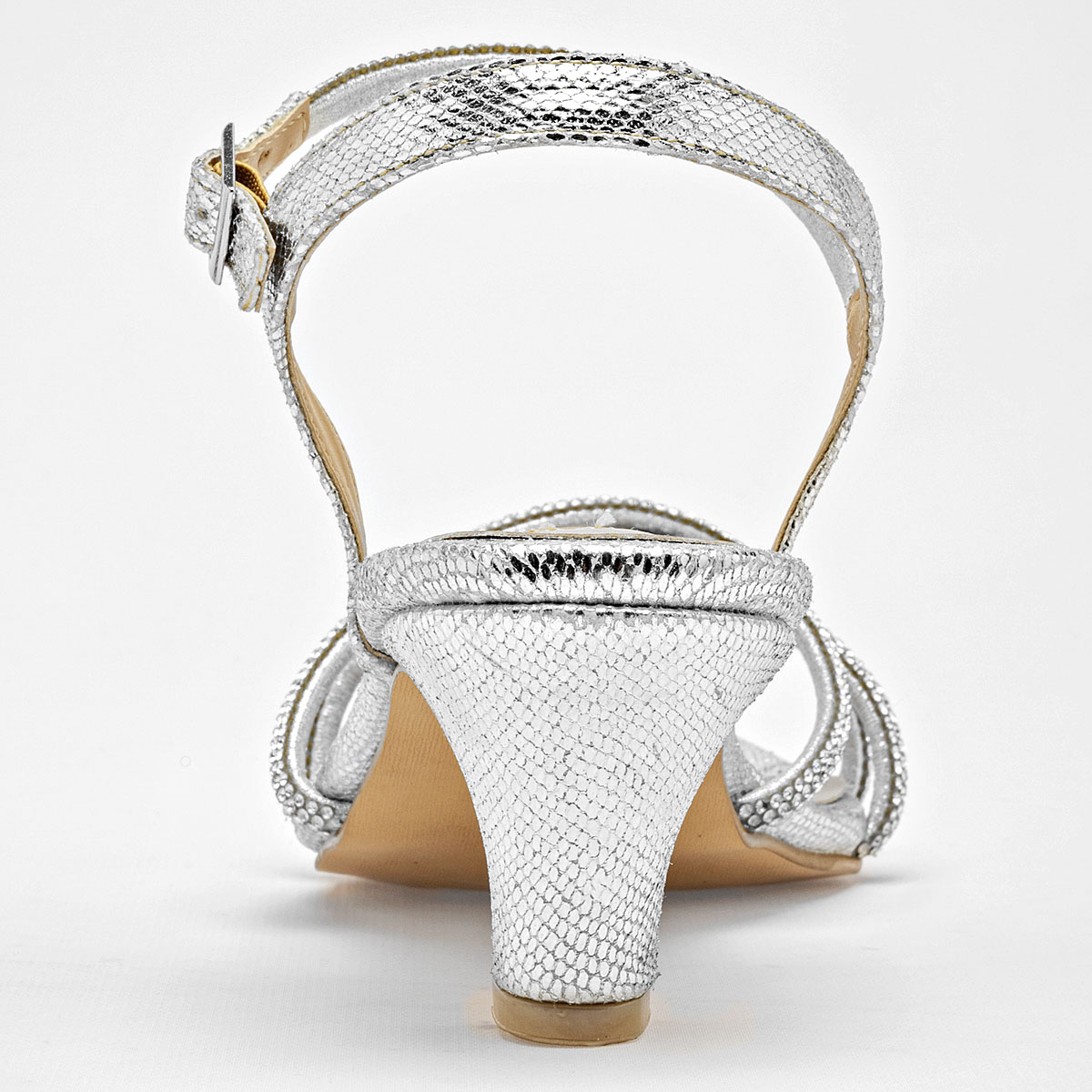 Foto 3 | Lady One Zapatillas De Fiesta Para Mujer Plata