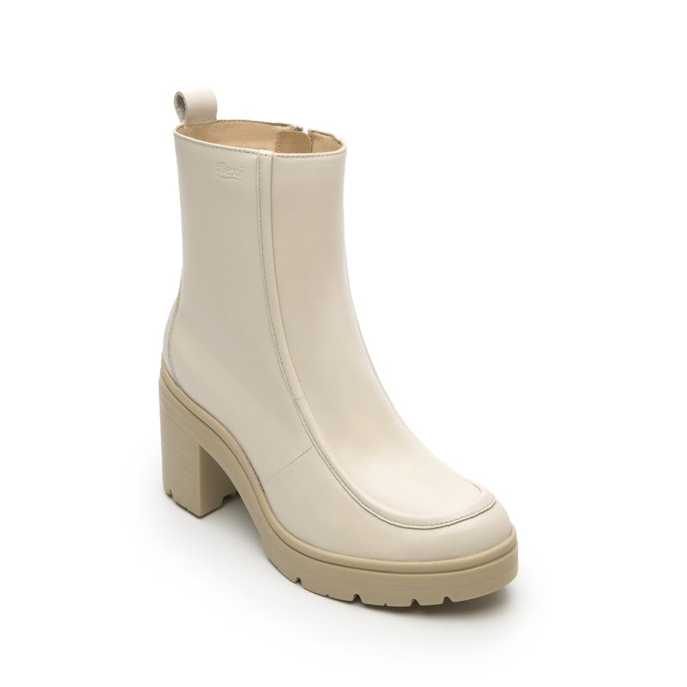 Foto 3 pulgar | Botín Flexi Beige Para Mujer [fff3617] Beige